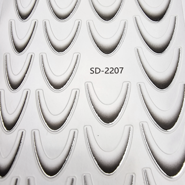 89420  french stickers black silver1