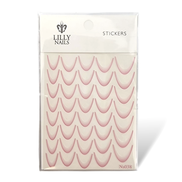 89424  french stickers pink