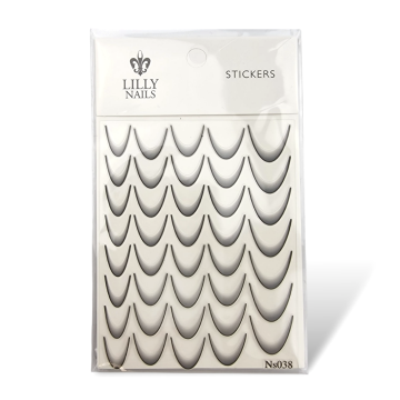 89426  french stickers black